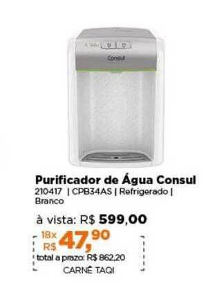 Lojas TaQi Purificador de água consul oferta