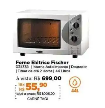 Lojas TaQi Forno elétrico fischer oferta