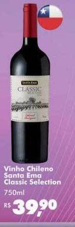 Vinho chileno santa ema classic selection