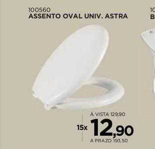 Assento oval univ astra