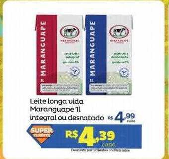 Super Lagoa Leite longa vida maranguape integral ou desnatado oferta