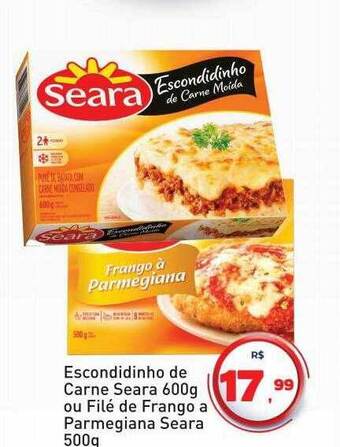 Tonin Superatacado Escondidinho de carne seara ou filé de frango a parmegiana seara oferta