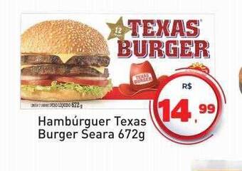 Tonin Superatacado Hambúrguer texas burger seara oferta