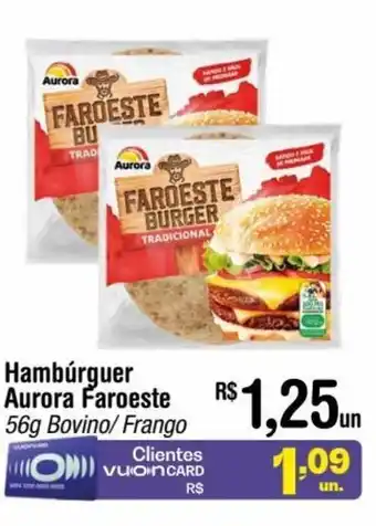 Fort Atacadista Hambúrguer Aurora Faroeste 56g oferta