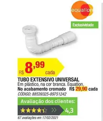 Tuno Extensivo Universal Equation
