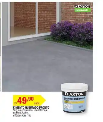 Leroy Merlin Cimento Queimado Pronto Axton oferta