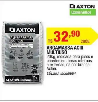 Leroy Merlin Argamassa Aciii Multiuso Na Cor Branca Axton oferta