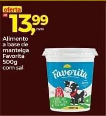 Frangolândia Alimento a base de manteiga Favorita 500g com sal oferta