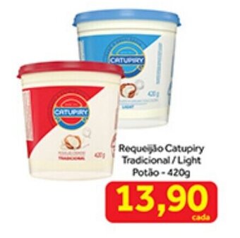 Shibata Supermercados Requeijão Catupiry Tradicional/ Light 42g oferta