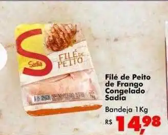 Big Box Filé de peito de frango congelado sadia bandeja oferta