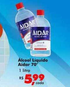 Big Box Álcool líquido aidar 70° oferta