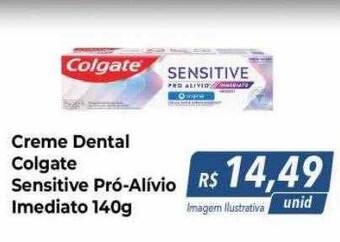 Hiper Moreira Creme dental colgate sensitive pró-alívio imediato oferta