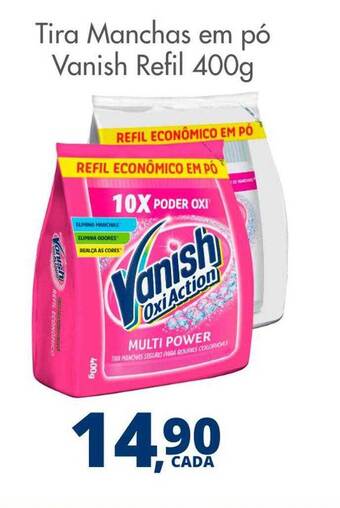 Tira manchas em pó vanish refil