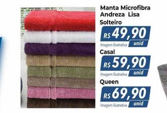 Manta microfibra andreza lisa solteiro