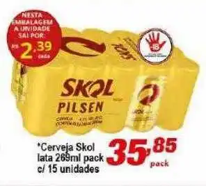 Ricoy Supermercados Cerveja skol oferta