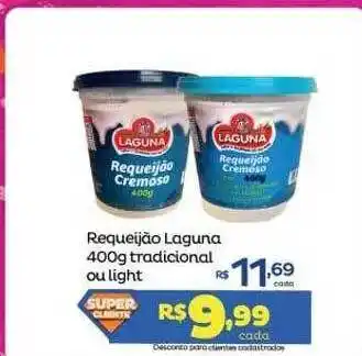 Requeijão laguna 400g tradicional ou light