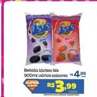 Super Lagoa Bebida láctea isis vários sabores oferta