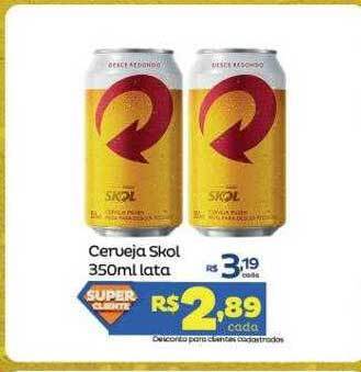 Super Lagoa Cerveja skol oferta