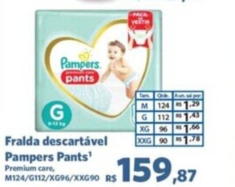 Fralda Descartável Pampers Pants