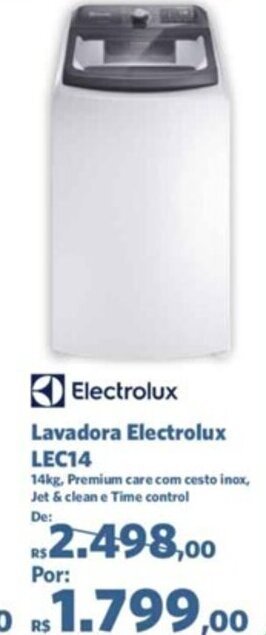 Sam's Club Lavadora Electrolux LEC14 oferta