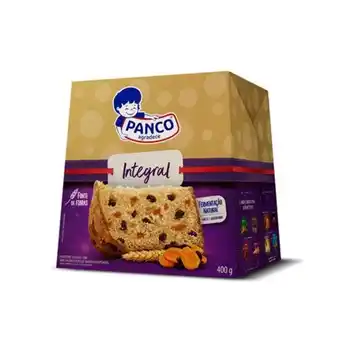 São Roque Supermercados Panettone panco integral embalagem 400g oferta