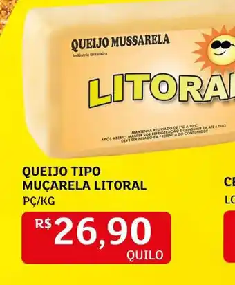 Assaí Atacadista Queijo Tipos Muçarela Litoral 1kg oferta