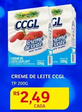 Assaí Atacadista Creme de Leite CCGL tp 200g oferta