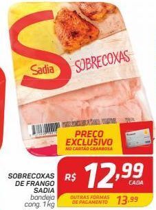 GBarbosa Sobrecoxa de frango sadia 1kg oferta