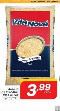 GBarbosa Arroz parbolizado vila nova tipo 1 1kg oferta