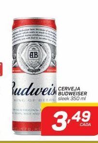 GBarbosa Cerveja budweiser 350ml oferta