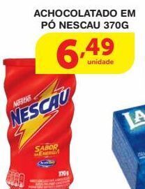 Roldão Achocolatado em pó nescau 370g oferta