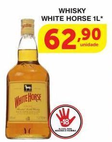 Roldão Whisky white horse 1l oferta