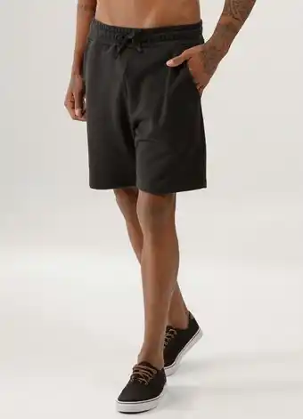 Posthaus Just basic - bermuda moletom masculina preto oferta