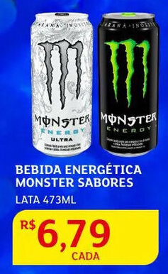 Assaí Atacadista Bebida Energética Monster Sabores 473ml oferta