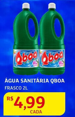 Assaí Atacadista Água Sanitária Qboa 2L oferta