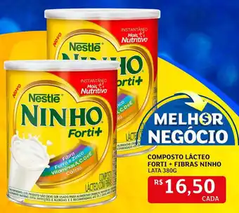Assaí Atacadista Composto Láctea Forti + Fibras Ninho 380g oferta