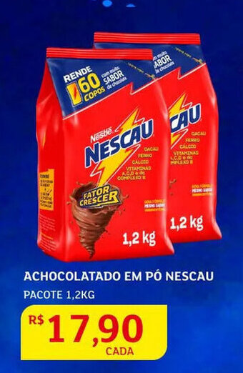 Assaí Atacadista Achocolatado em pó Nescau pacote 1.2kg oferta