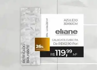 ABC da Construção Azulejo 30x90cm eliane 26% desconto oferta