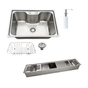 Leroy Merlin Cuba gourmet pia cozinha inox 304 + canal organizador c/5 módulos tubrax oferta