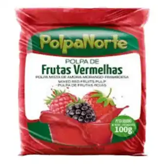 X Supermercados Polpa de fruta polpa norte frutas vermelhas 100g oferta