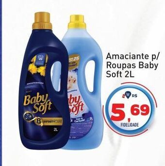 Amaciante p/ roupas baby soft 2l