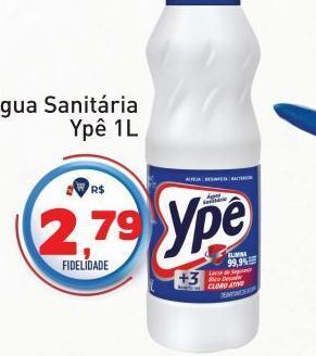 Tonin Superatacado Água sanitária ypê 1l oferta