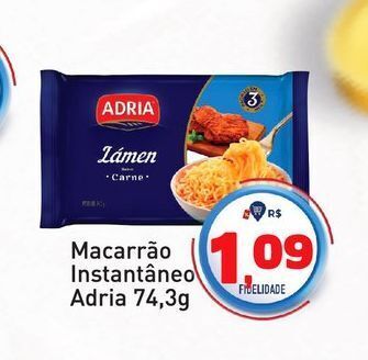 Tonin Superatacado Macarrão instantâneo adria 74,3g oferta