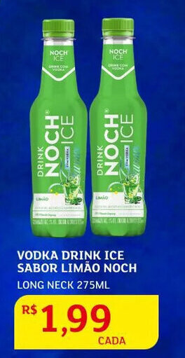Vodka Drink Ice Sabor Limão Noch 275ml