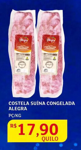 Assaí Atacadista Costela Suína Congelada Alegra 1kg oferta