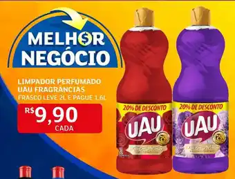 Assaí Atacadista Limpador Perfumado Uau frag. leve 2L pague 1.6L oferta