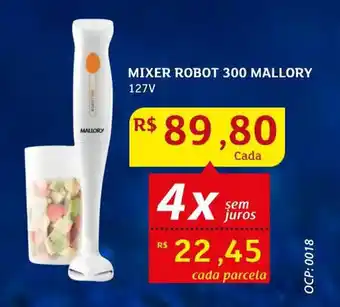 Assaí Atacadista Mixer Robot 300 Mallory 127V oferta