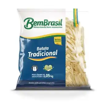 Batata palito tradicional congelada bem brasil 1,5kg