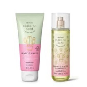 O Boticário Combo cuide-se bem bendito cacto: loção corporal 200ml + body splash 200ml oferta