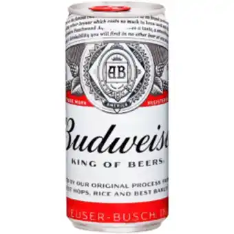 Cerveja budweiser lata 269ml